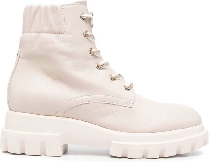 AGL Maxine Lux lace-up boots Neutrals