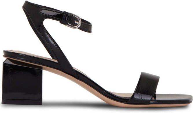 AGL patent-finish leather sandals Black