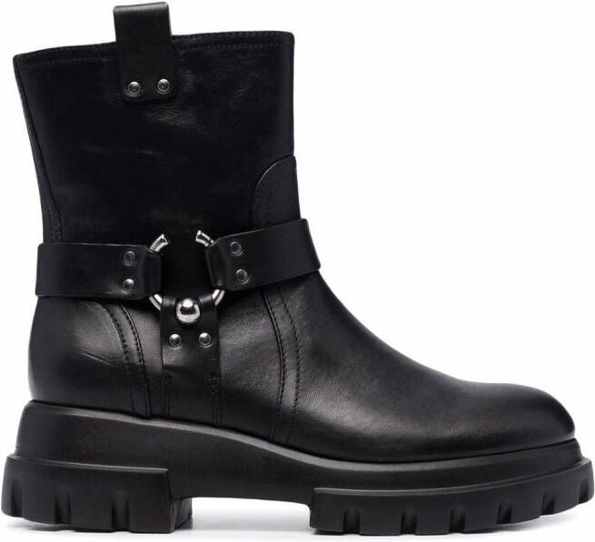AGL Sally side zip boots Black