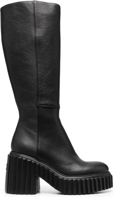 AGL Tiggy 100mm leather boots Black