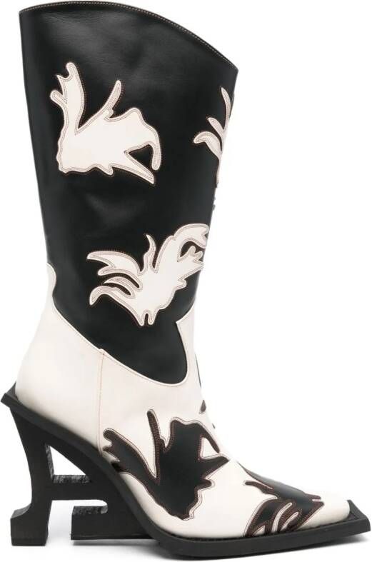 Ahluwalia Bhana 115mm cowboy boots Black