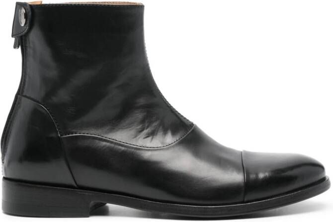 Alberto Fasciani Gill 70009 leather ankle boots Black