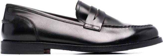 Alberto Fasciani Zoe leather penny loafers Black