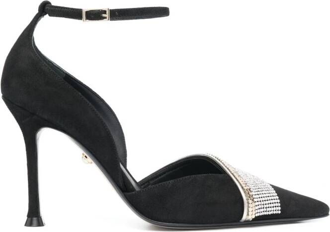 Alevì Kyla 95mm suede pumps Black