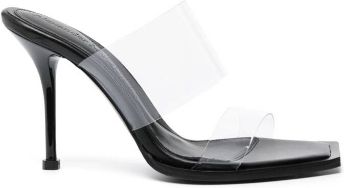Alexander McQueen 100mm double-strap sandals Black