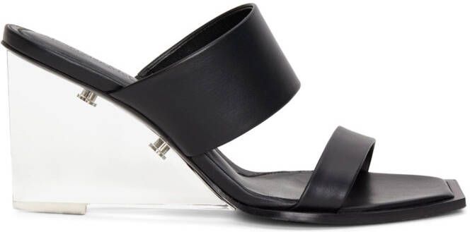 Alexander McQueen 75mm leather sandals Black