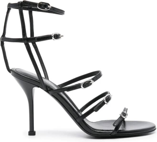 Alexander McQueen 95mm leather sandals Black