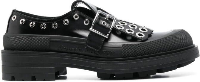 Alexander McQueen buckle-fastening tassel monk shoes Black