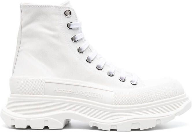 Alexander McQueen Tread Slick boots White