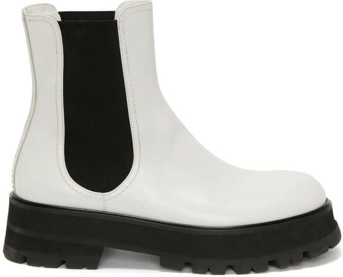 Alexander McQueen chunky-sole leather boots White - Picture 2