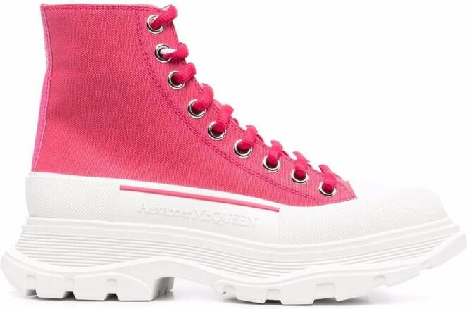 Alexander McQueen Tread Slick boots Pink