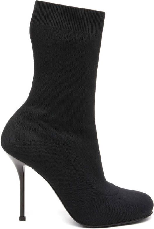 Alexander McQueen Knit 90mm boots Black