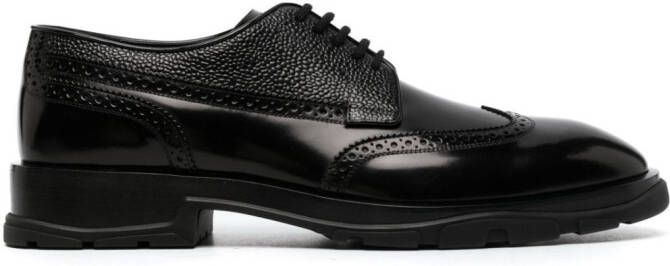 Alexander McQueen lace-up leather derby shoes Black