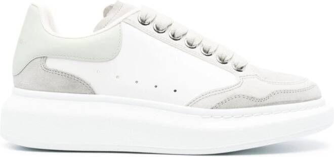 Alexander McQueen Larry panelled leather sneakers White