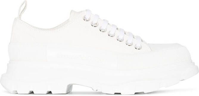Alexander McQueen round-toe cotton sneakers White