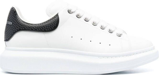 Alexander McQueen Oversized low-top leather sneakers White
