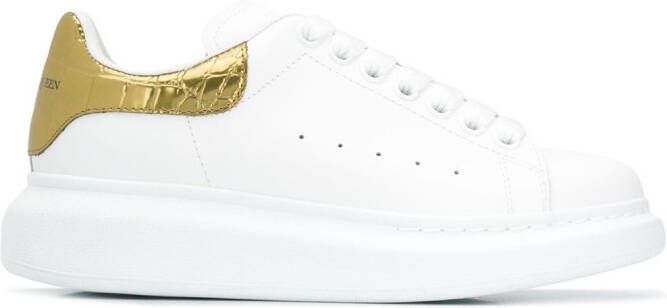 Alexander McQueen metallic Oversized low-top sneakers White