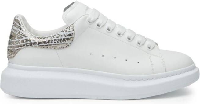 Alexander McQueen Oversized leather sneakers White