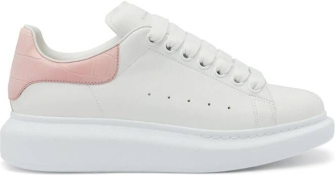 Alexander McQueen Oversized leather sneakers White