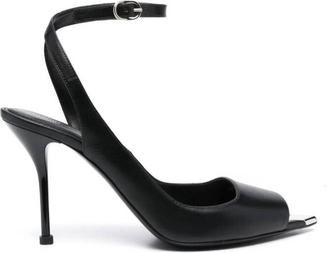 Alexander McQueen 90mm Punk ankle-strap sandals Black
