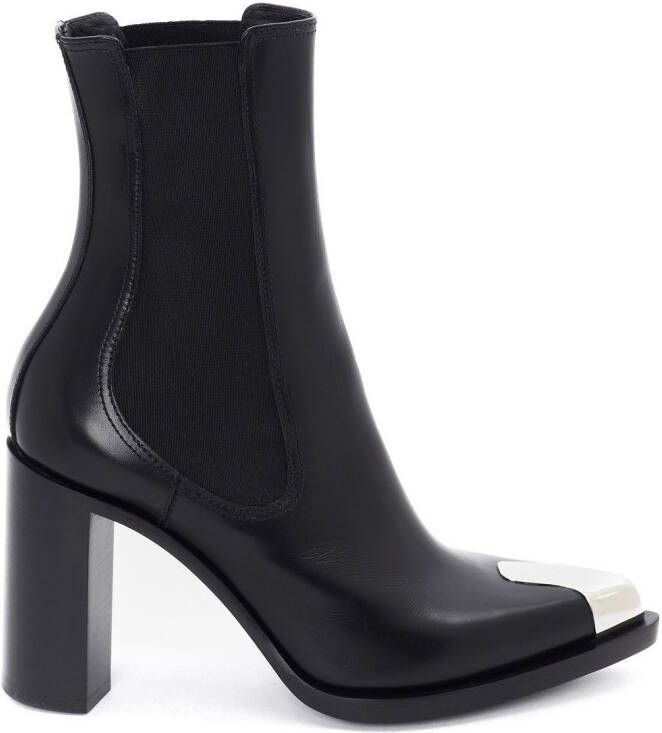 Alexander McQueen Punk 90mm leather Chelsea boots Black