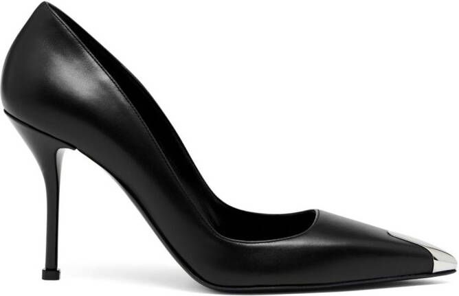 Alexander McQueen Punk 90mm leather pumps Black
