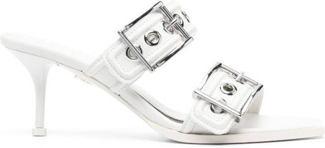 Alexander McQueen 70mm Punk sandals White