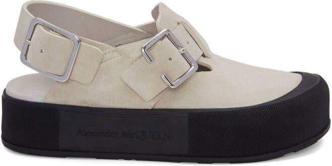 Alexander McQueen side buckle-fastening detail sandals Neutrals - Picture 2