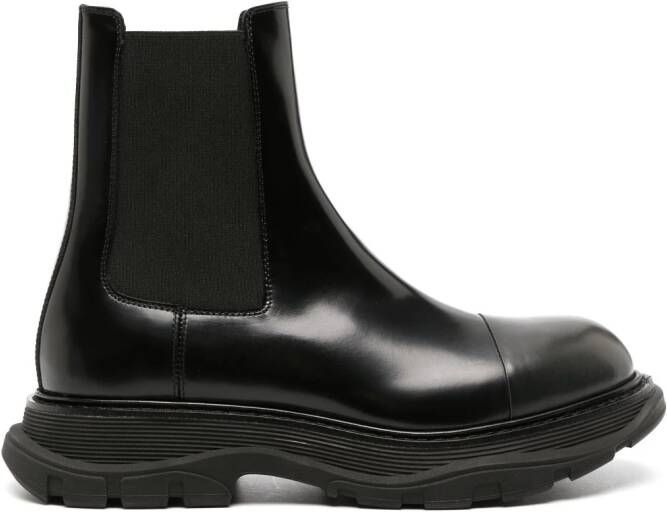 Alexander McQueen Tread leather Chelsea boots Black