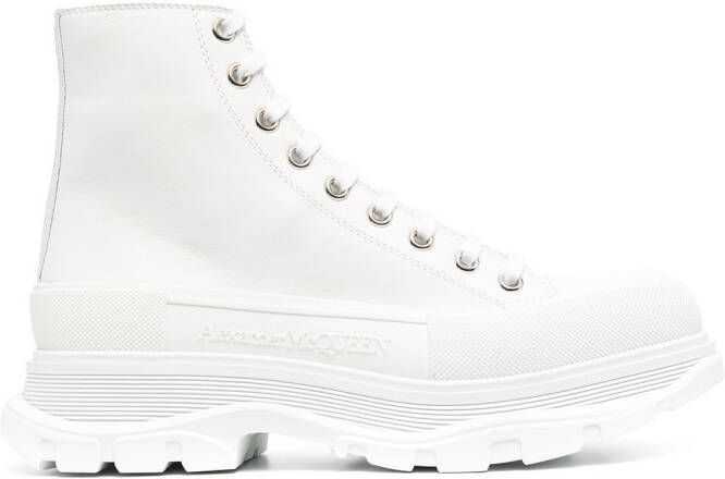 Alexander McQueen Tread Slick boots White