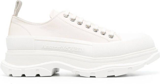 Alexander McQueen Tread Slick lace-up shoes Neutrals