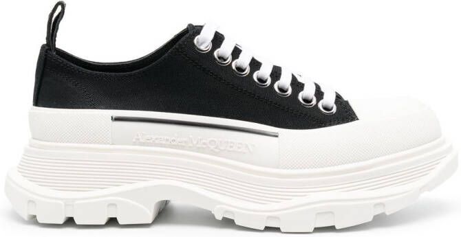 Alexander McQueen Tread Slick lace-up sneakers Black