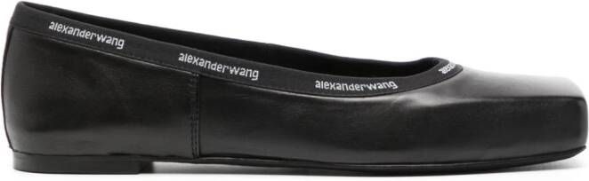 Alexander Wang Billie leather ballerina shoes Black