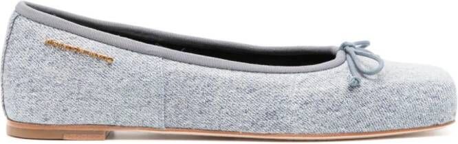 Alexander Wang Billie leather ballerina shoes Blue