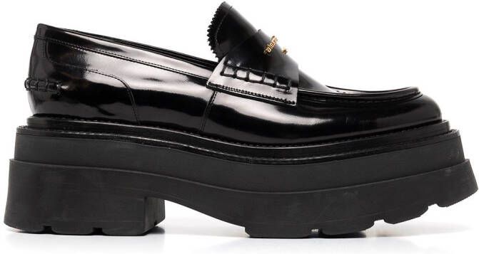 Alexander Wang chunky sole leather loafers Black