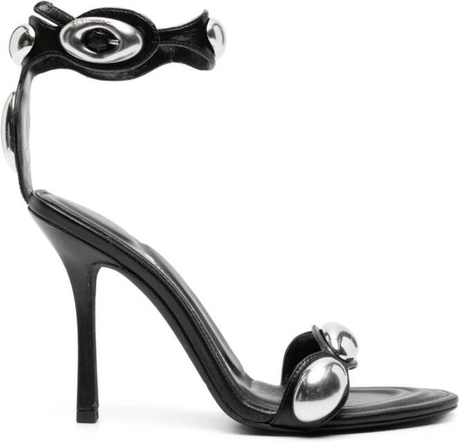Alexander Wang Dome 105mm leather sandals Black
