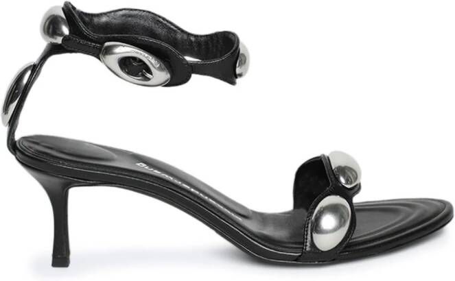 Alexander Wang Dome 65mm leather sandals Black