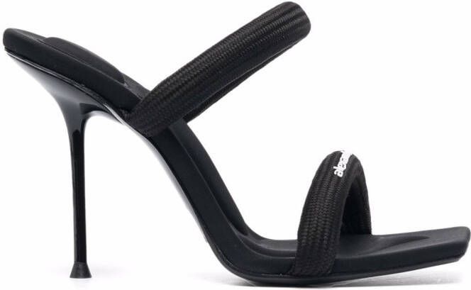 Alexander Wang Julie logo-print sandals Black