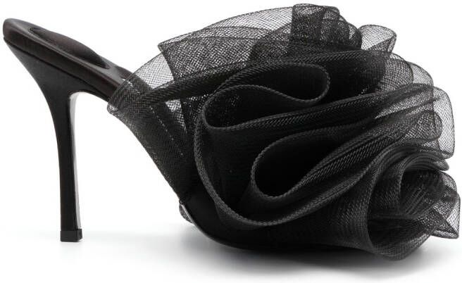Alexander Wang 120mm tulle sandals Black
