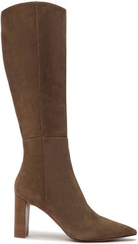 Alexandre Birman Elisa 85mm suede boots Brown