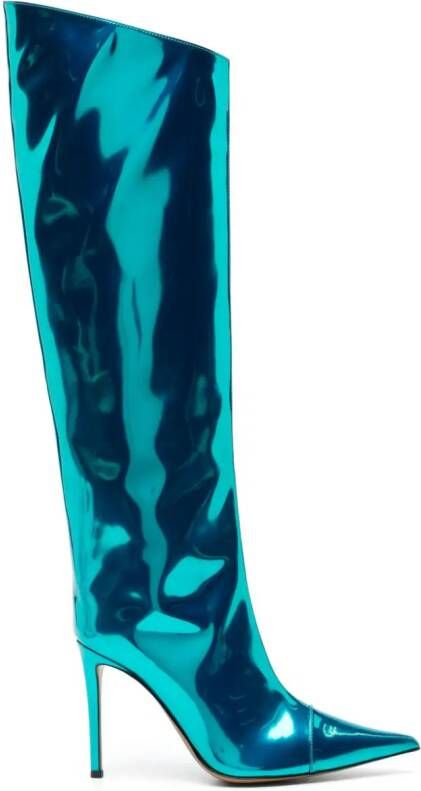 Alexandre Vauthier Alex 105mm knee-high boots Blue