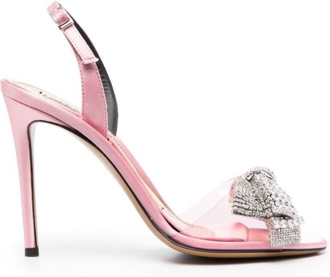 Alexandre Vauthier bow-detail open-toe 105mm sandals Pink