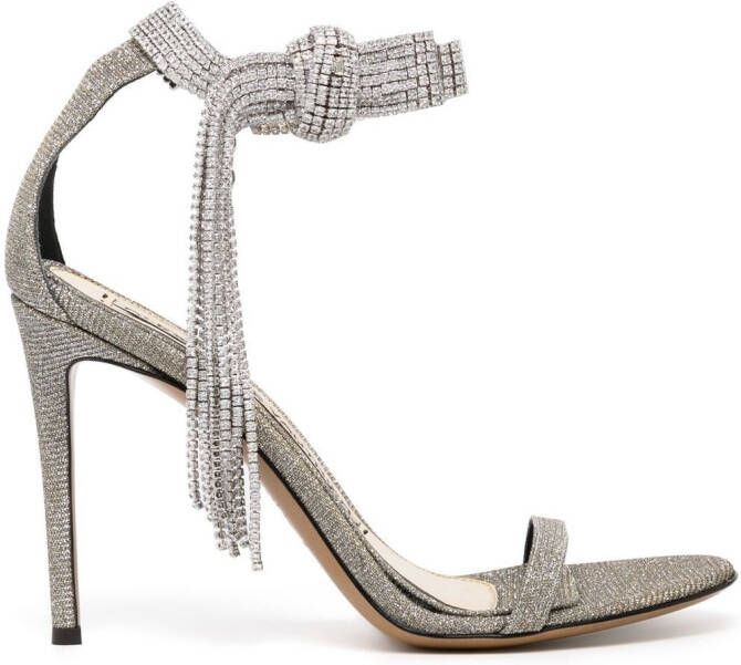 Alexandre Vauthier Diana 105mm sandals Silver