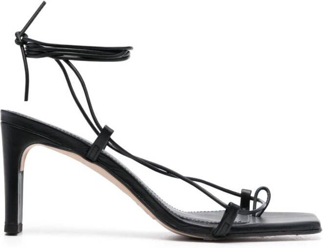 ALOHAS Bellini square-toe sandals Black