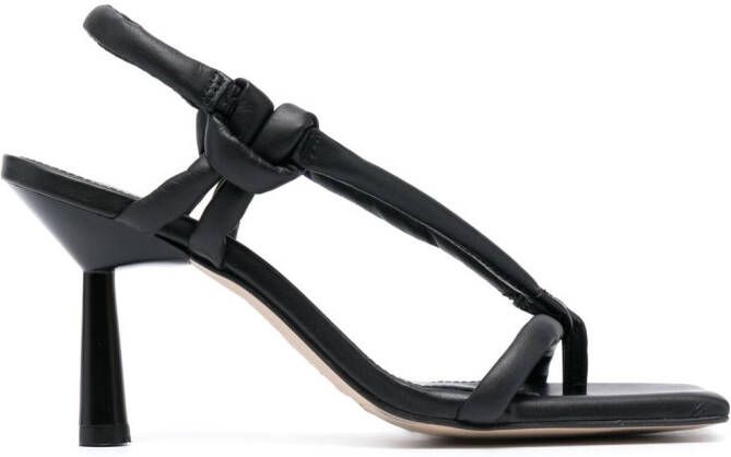 ALOHAS Sheila 90mm leather sandals Black