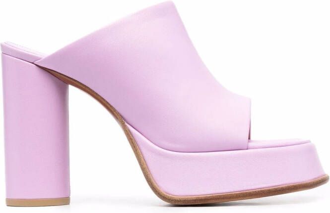 AMBUSH open-toe platform sandals Purple