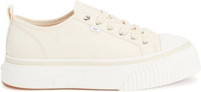 AMI Paris canvas low-top sneakers Neutrals