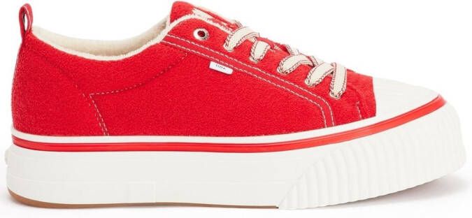 AMI Paris low-top flatform sneakers Red