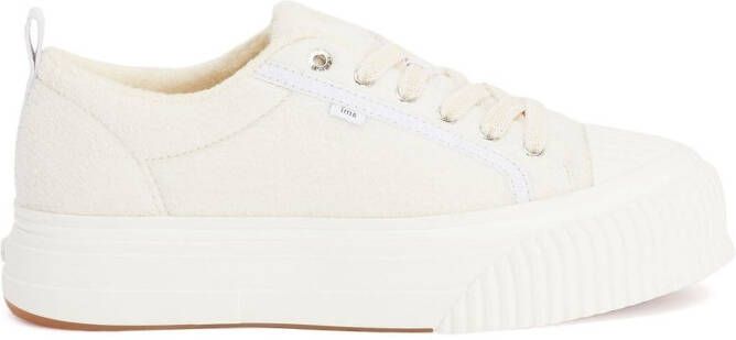 AMI Alexandre Mattiussi Beige Ami 1980 Platform Sneakers - Picture 5