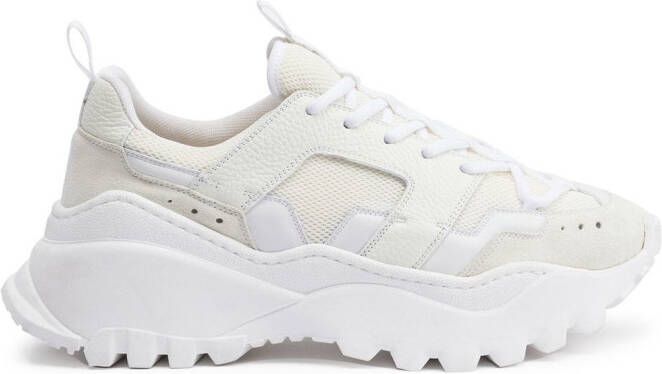 AMI Paris panelled low-top sneakers White